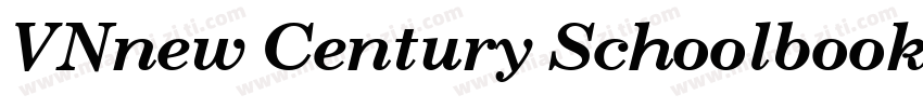 VNnew Century Schoolbook Bold Itali字体转换